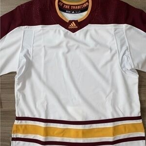 Arizona State ASU NCAA Adidas Hockey Jersey Made In Canada Size 54 NWT GU2860